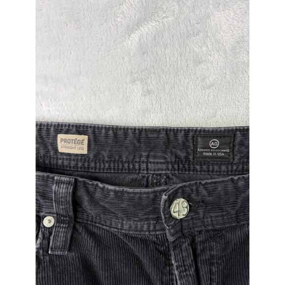 AG Adriano Goldschmied Dark Gray Corduroy Pants • Size 33 × 30 - Picture 6 of 8